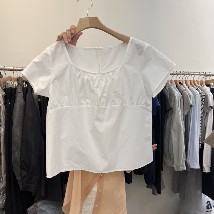 MOIBLE韓國直郵女裝新品時尚真品推薦25春夏休閑襯衫蕾絲衫MOIBLE襯衫/蕾絲衫