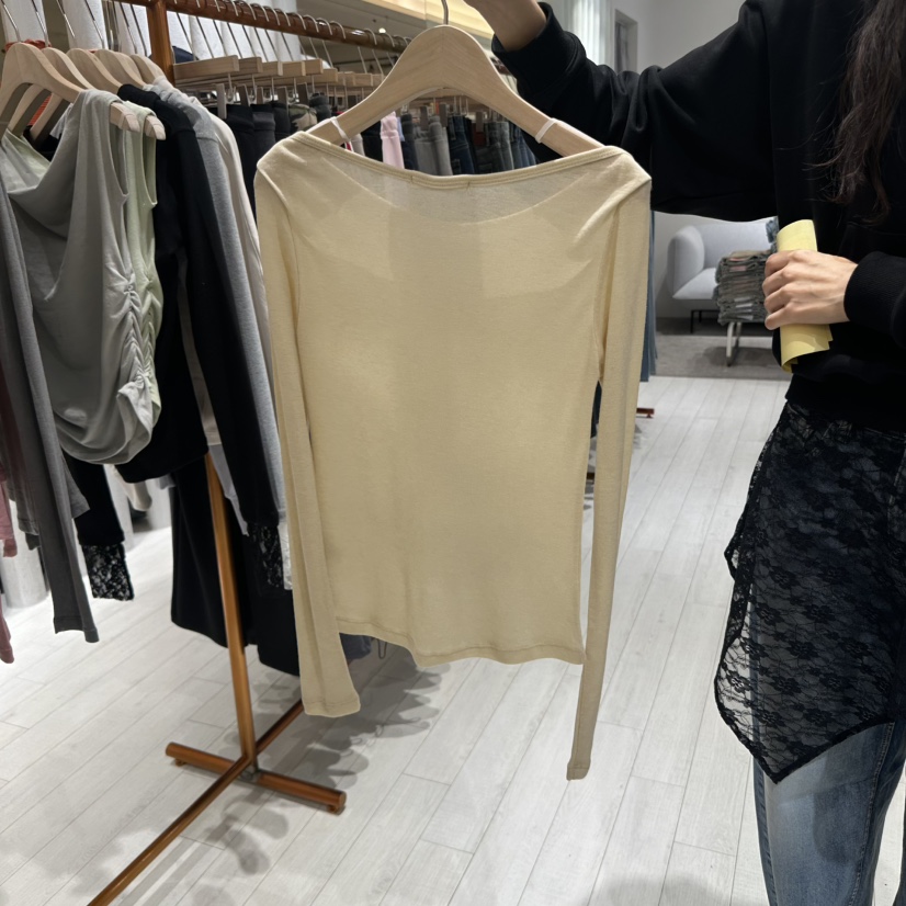 GRAYMELLOW東大門實拍女裝新款熱賣25春夏休閑人氣真品長袖T恤GRAYMELLOW長袖T恤