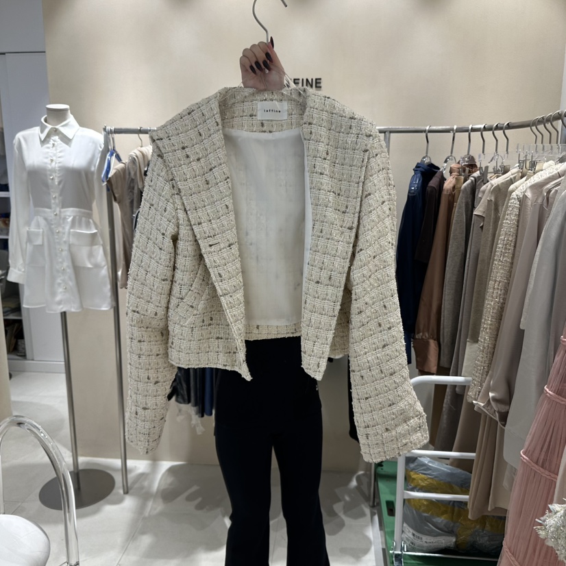 LAFFINE-P東大門代購女裝新品職業休閑熱賣25春夏時尚夾克LAFFINE-P夾克圖色3