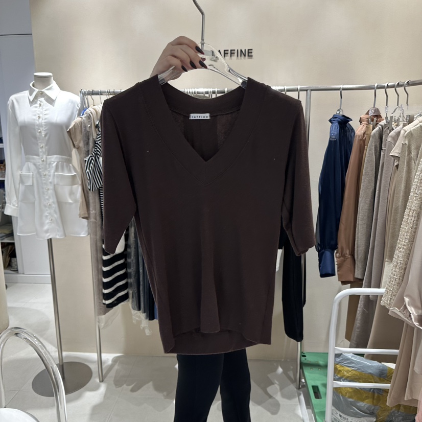 LAFFINE-P東大門直郵女士新品休閑25春夏職業熱賣真品T恤天絲LAFFINE-PT恤圖色4