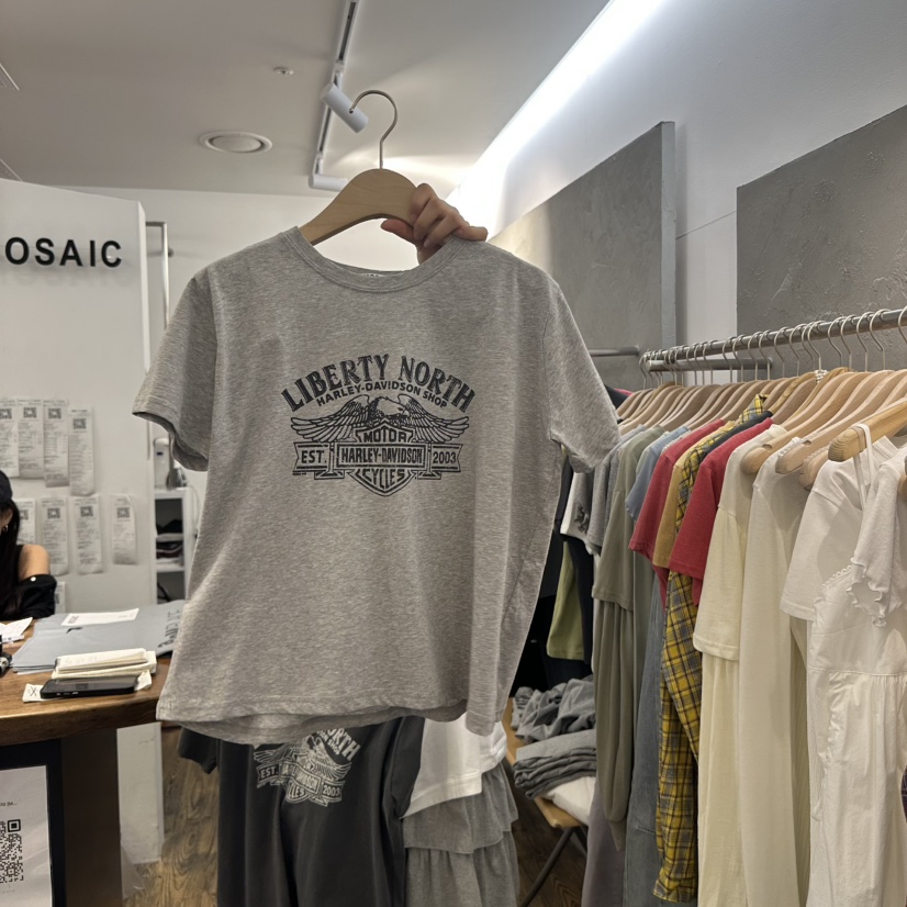 MOSAIC東大門代購女士新款人氣職業熱賣真品推薦時尚25春夏T恤MOSAICT恤圖色2