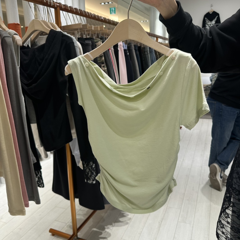 GRAYMELLOW東大門代購女裝新款休閑25春夏職業熱賣真品時尚T恤GRAYMELLOWT恤