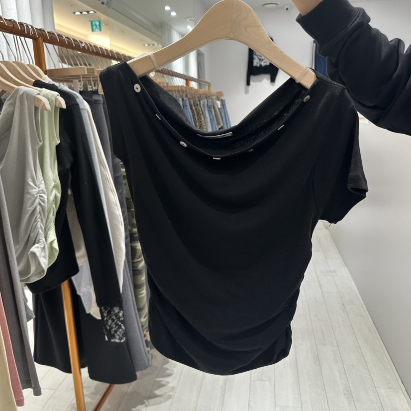 GRAYMELLOW東大門代購女裝新款休閑25春夏職業熱賣真品時尚T恤GRAYMELLOWT恤圖色3