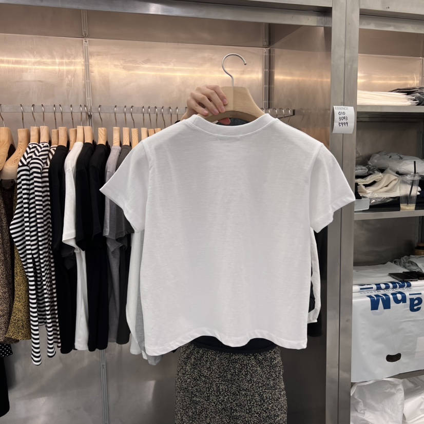 ESSENCE東大門實拍女士新品職業推薦時尚熱賣真品25春夏T恤ESSENCET恤