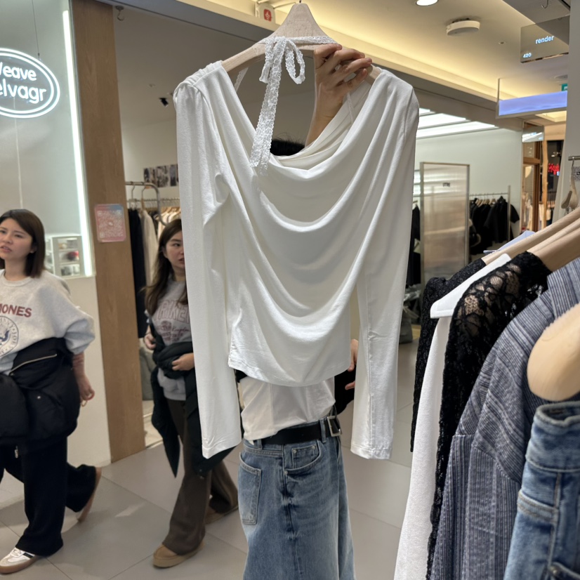 RENDER韓國直郵女裝新款真品熱賣25春夏休閑時尚人氣長袖T恤RENDER長袖T恤