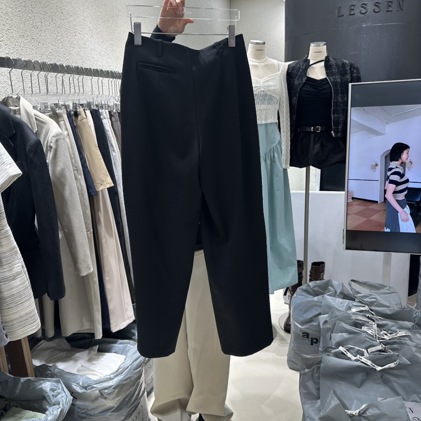 LESSEN韓國直郵女士新品熱賣職業推薦真品休閑時尚25春夏休閑褲LESSEN休閑褲