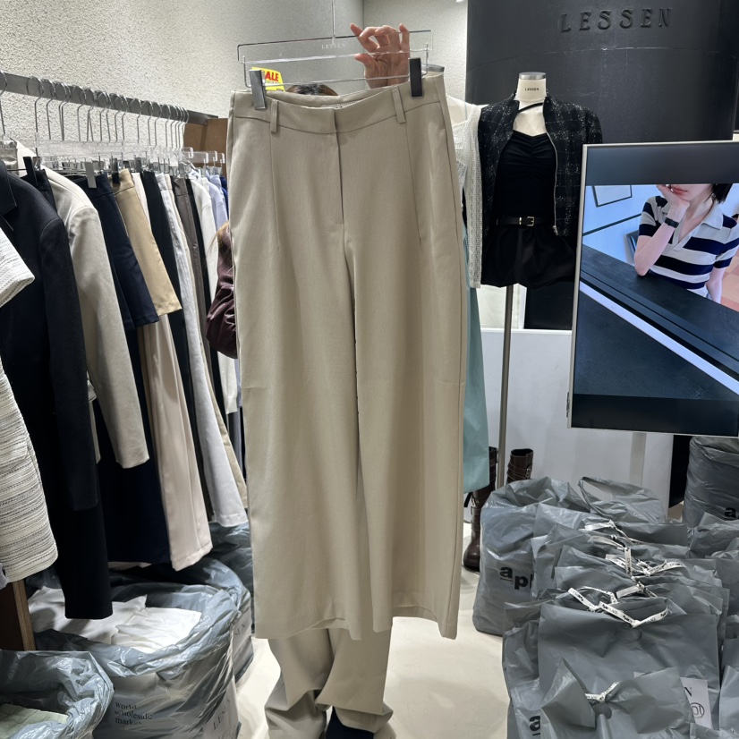 LESSEN韓國直郵女士新品熱賣職業推薦真品休閑時尚25春夏休閑褲LESSEN休閑褲圖色2
