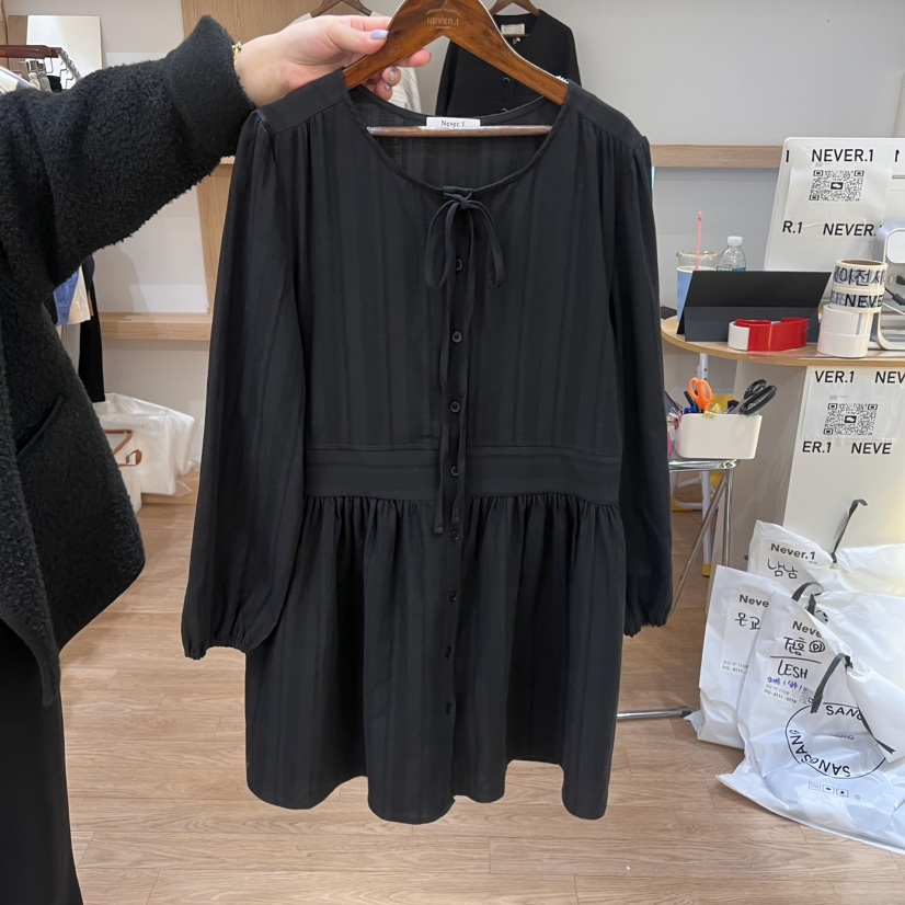 NEVER.1東大門直郵女裝新品25春夏休閑推薦職業人氣連衣裙NEVER.1連衣裙圖色2