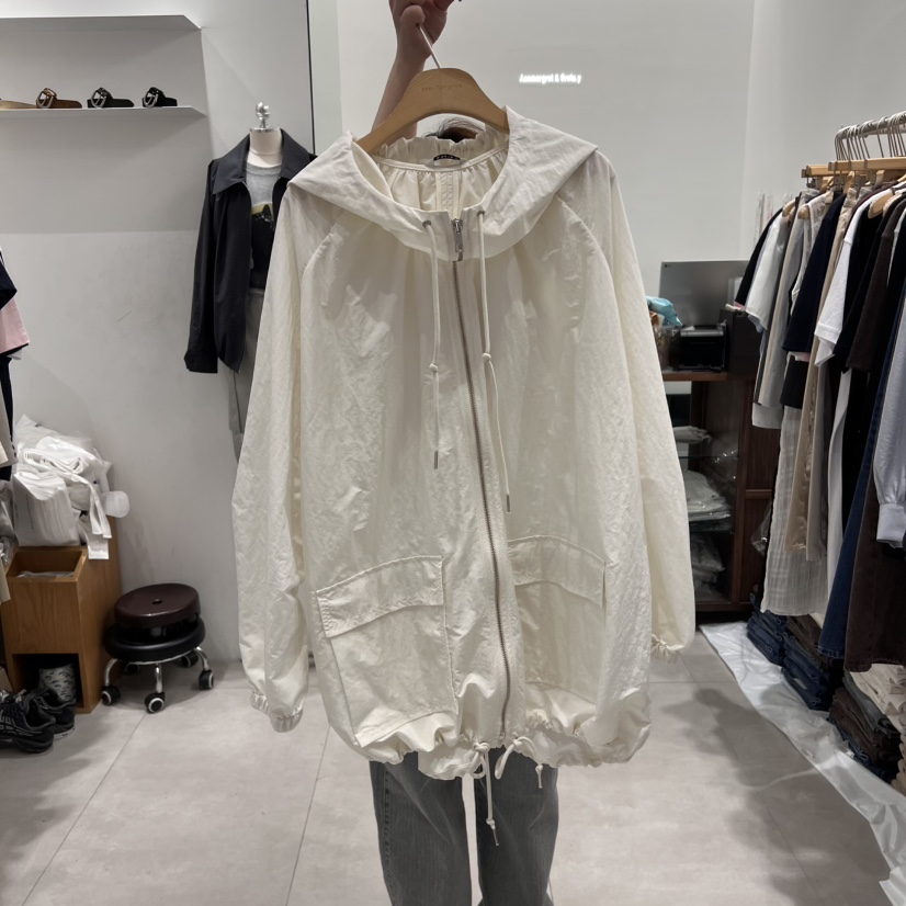 ANN MARGRET東大門代購女裝新品人氣夾克連帽衫寬松GRETA.Y夾克圖色3