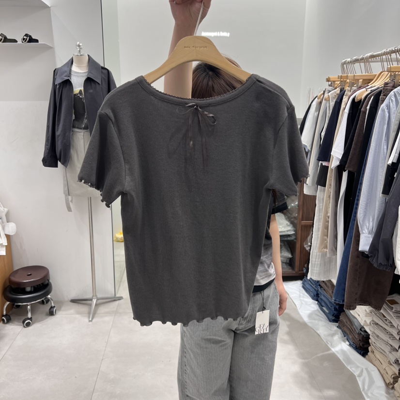 ANN MARGRET韓國代購女士新品時尚T恤刺繡GRETA.YT恤
