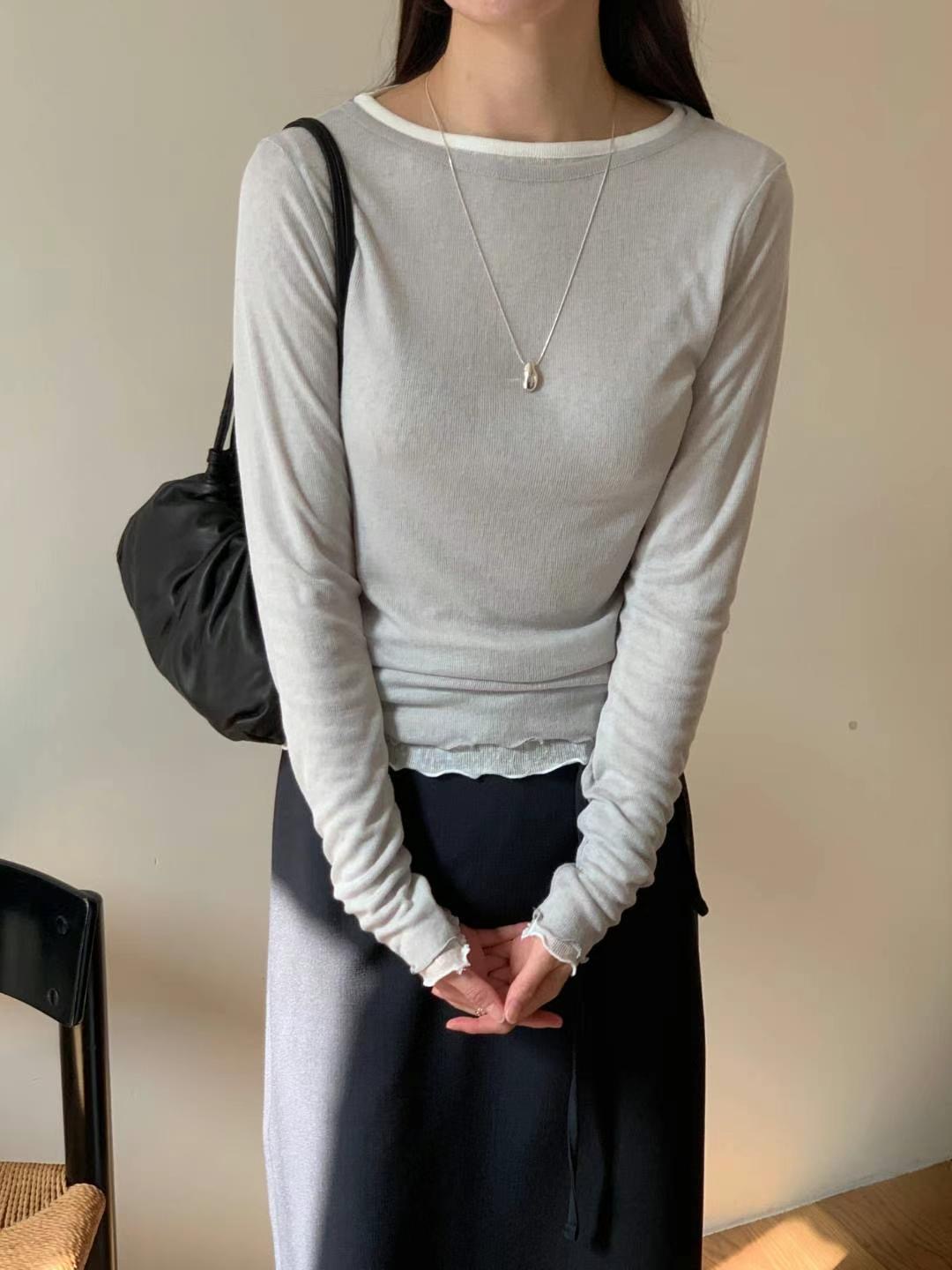 MUCH BETTER韓國直郵女士新款休閑25春夏人氣熱賣推薦長袖T恤MUCH BETTER長袖T恤