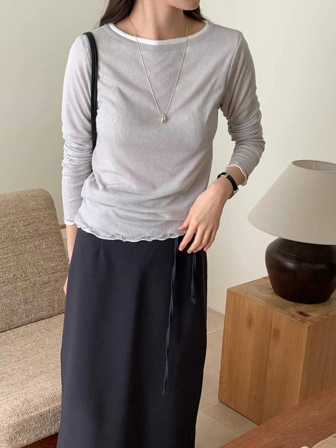 MUCH BETTER韓國直郵女士新款休閑25春夏人氣熱賣推薦長袖T恤MUCH BETTER長袖T恤
