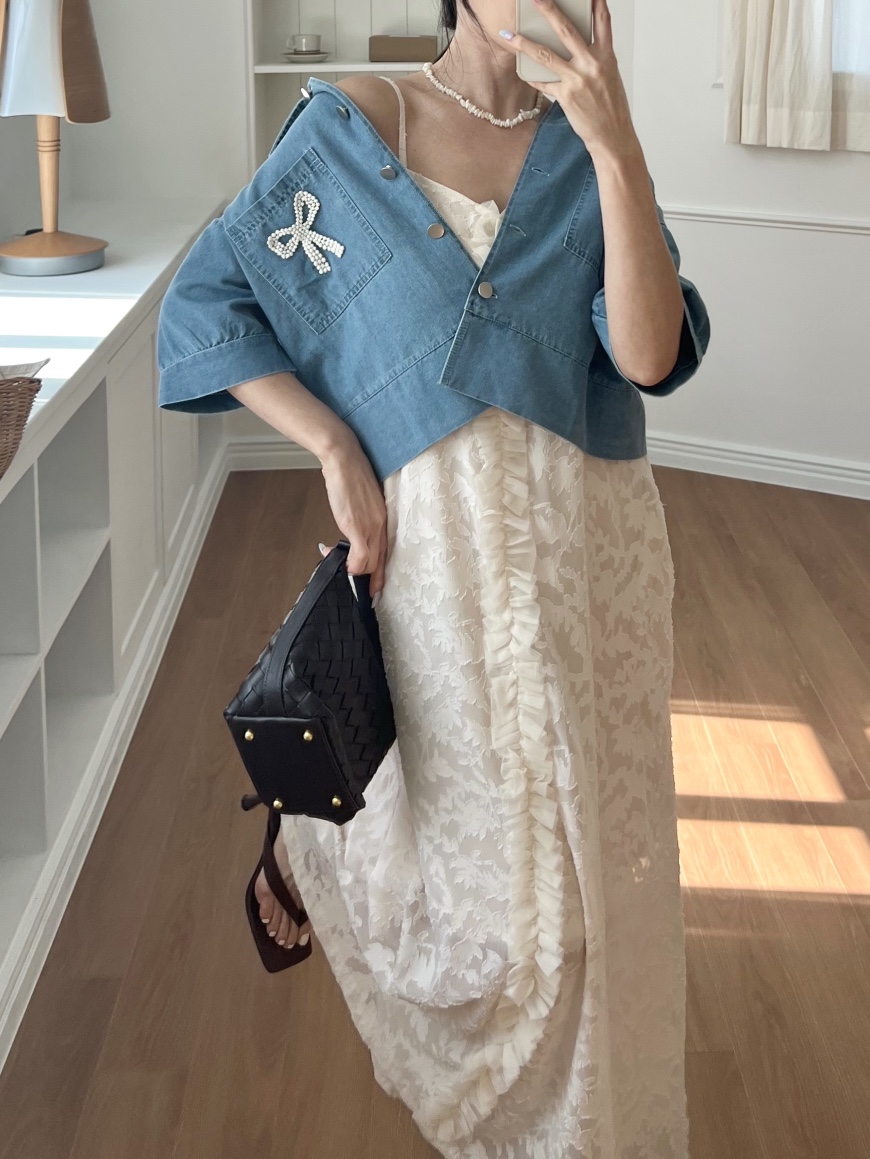 BOLD東大門代購女裝新款休閑真品熱賣25春夏人氣襯衫蕾絲衫BOLD襯衫/蕾絲衫