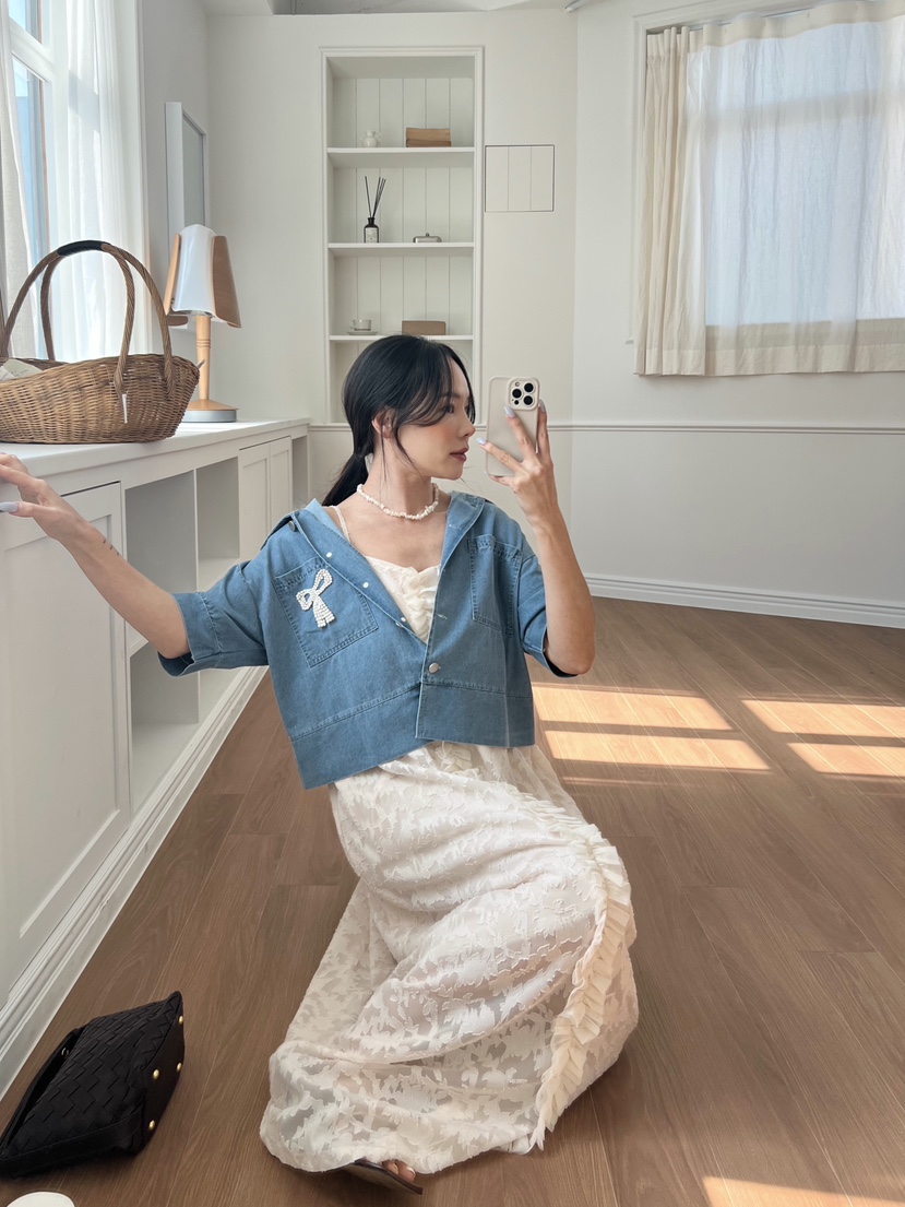 BOLD東大門代購女裝新款休閑真品熱賣25春夏人氣襯衫蕾絲衫BOLD襯衫/蕾絲衫