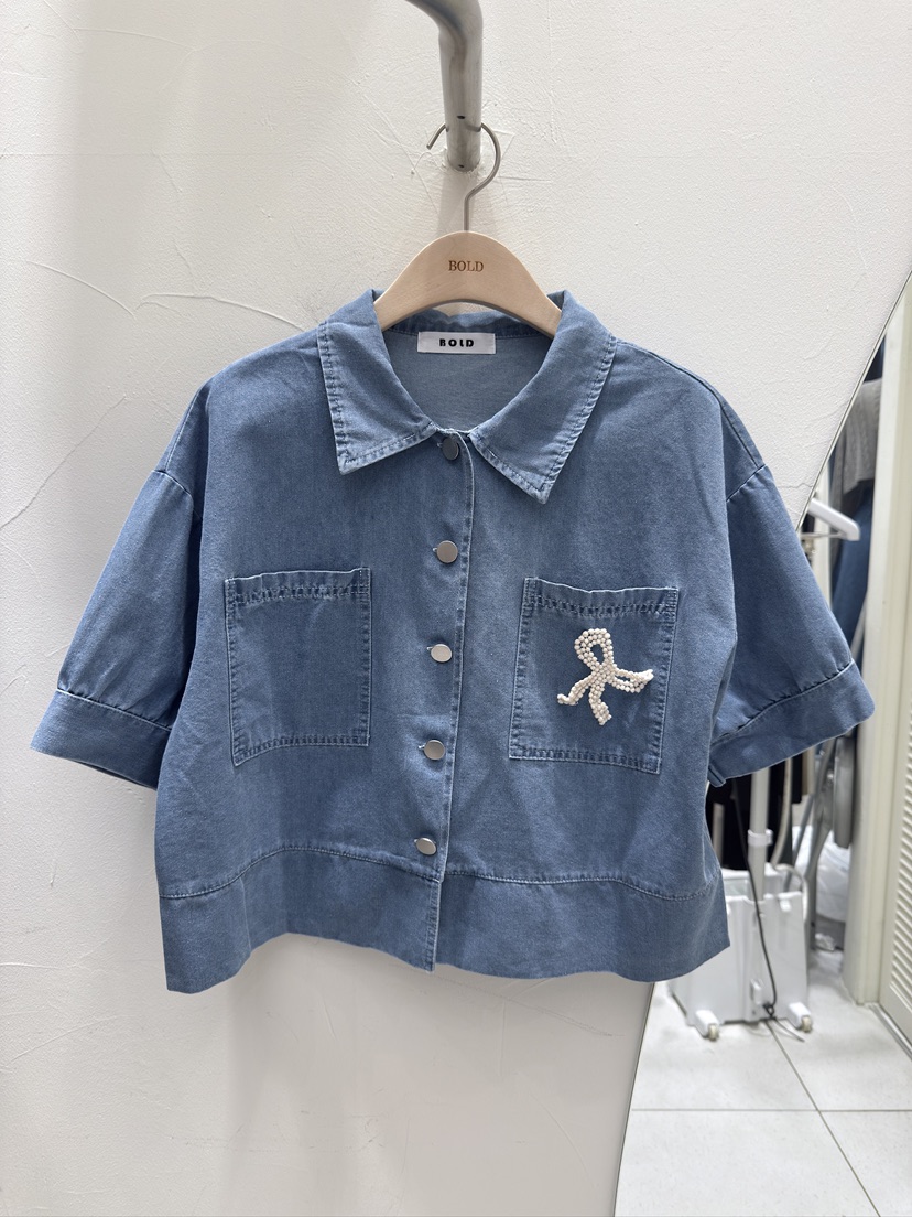 BOLD東大門代購女裝新款休閑真品熱賣25春夏人氣襯衫蕾絲衫BOLD襯衫/蕾絲衫