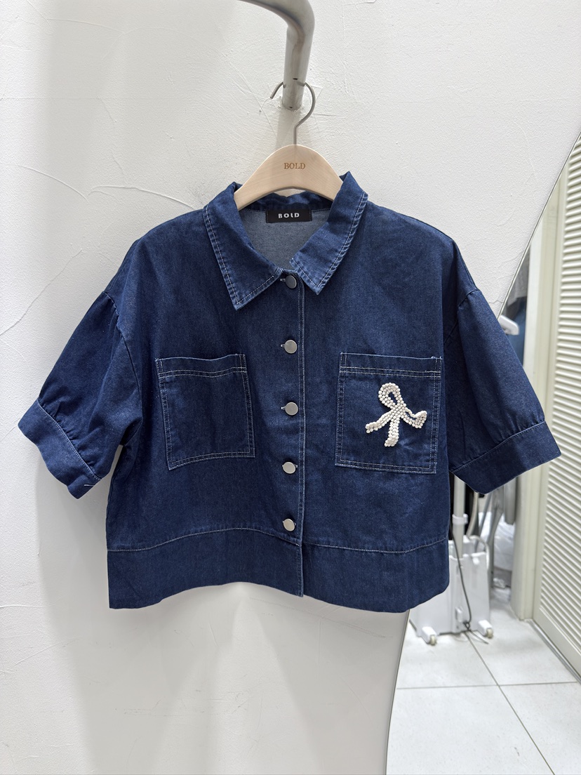 BOLD東大門代購女裝新款休閑真品熱賣25春夏人氣襯衫蕾絲衫BOLD襯衫/蕾絲衫圖色2