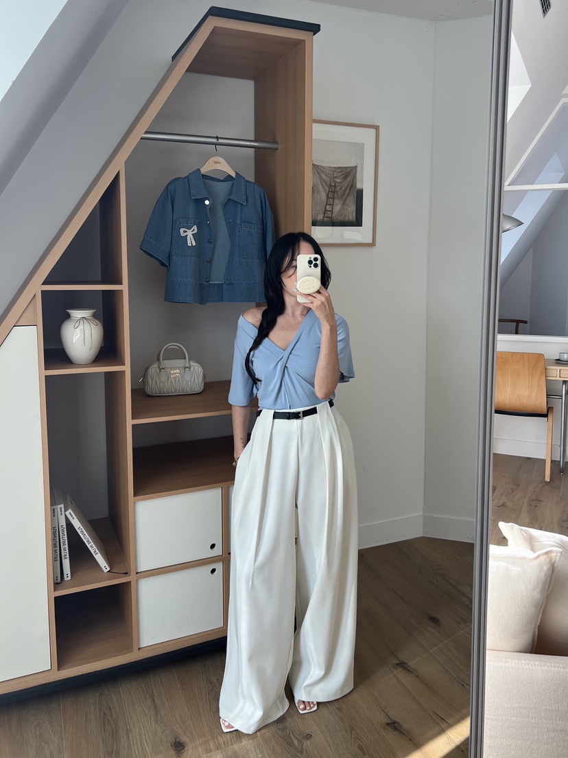 BOLD韓國代購女裝新款推薦職業休閑25春夏熱賣休閑褲含腰帶BOLD休閑褲