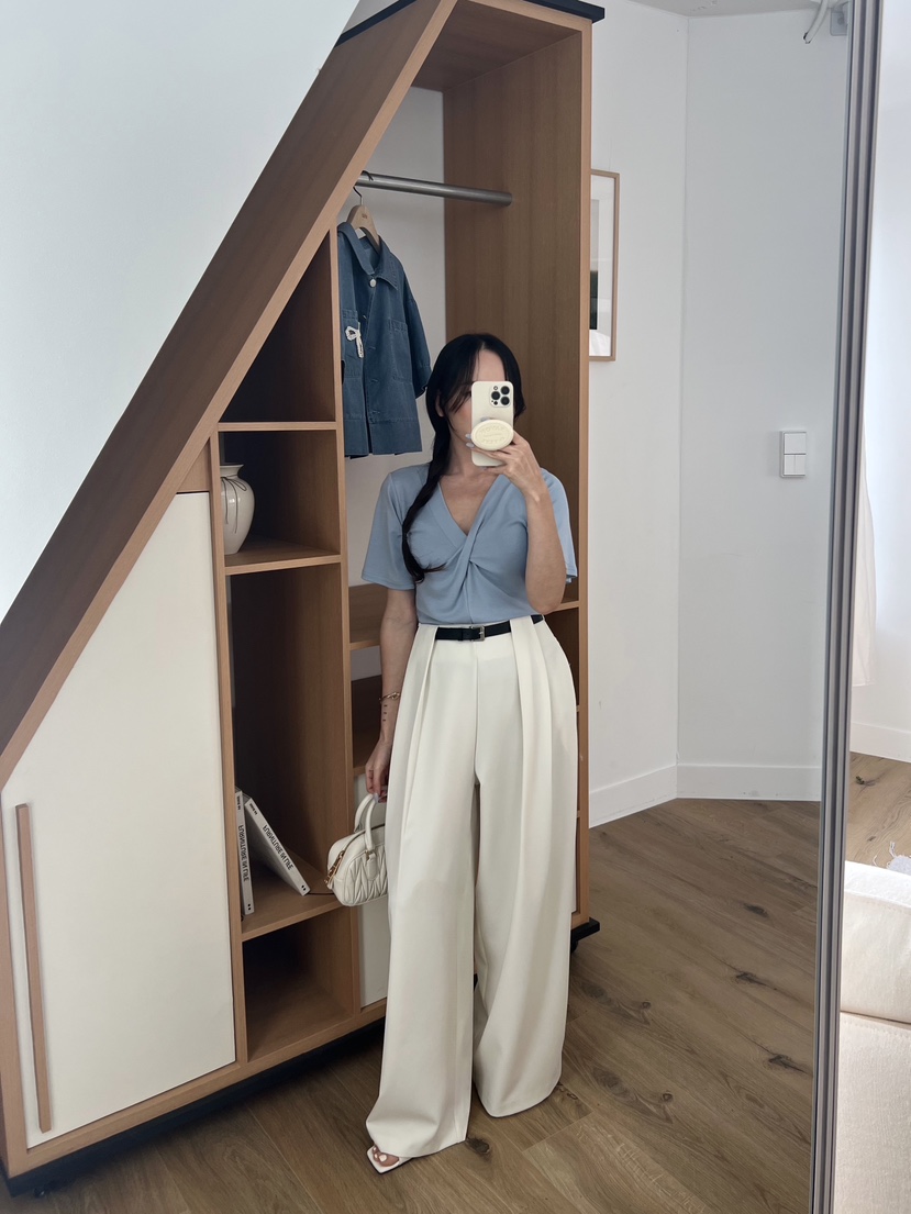 BOLD韓國代購女裝新款推薦職業休閑25春夏熱賣休閑褲含腰帶BOLD休閑褲