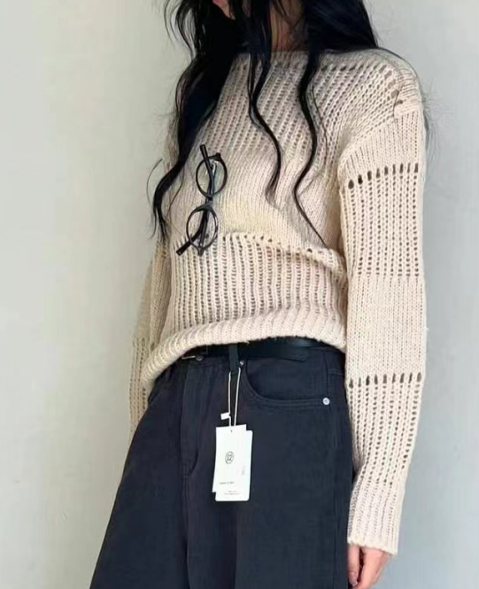 s.2.0韓國直郵女裝新品人氣推薦休閑時尚熱賣職業25春夏針織衫s.2.0針織衫圖色3米黃色