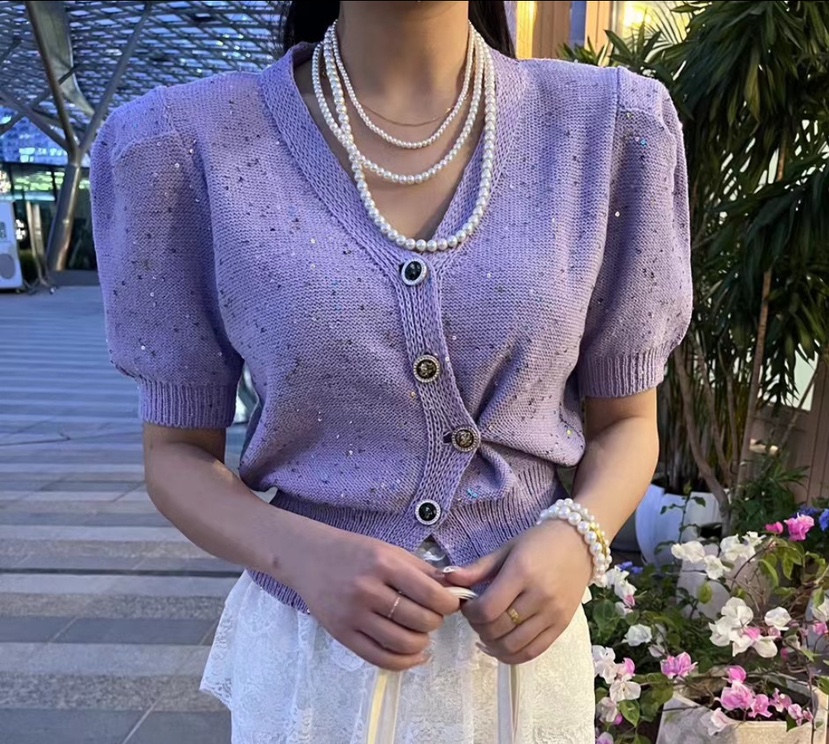 LEA/ASHER-J東大門直郵女士新品休閑職業時尚人氣針織衫開衫PitaPat針織衫