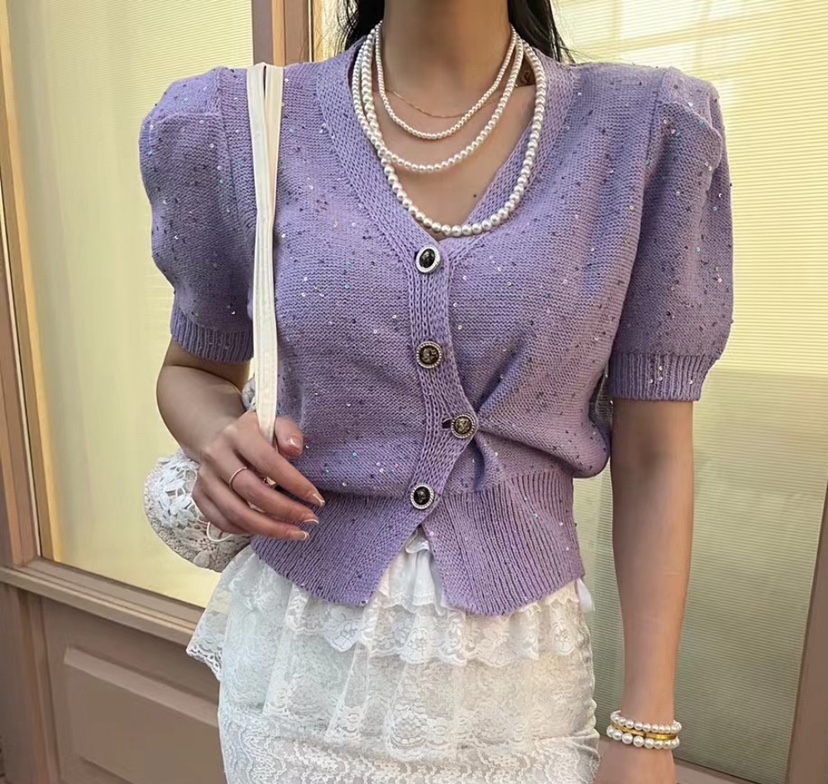 LEA/ASHER-J東大門直郵女士新品休閑職業時尚人氣針織衫開衫PitaPat針織衫