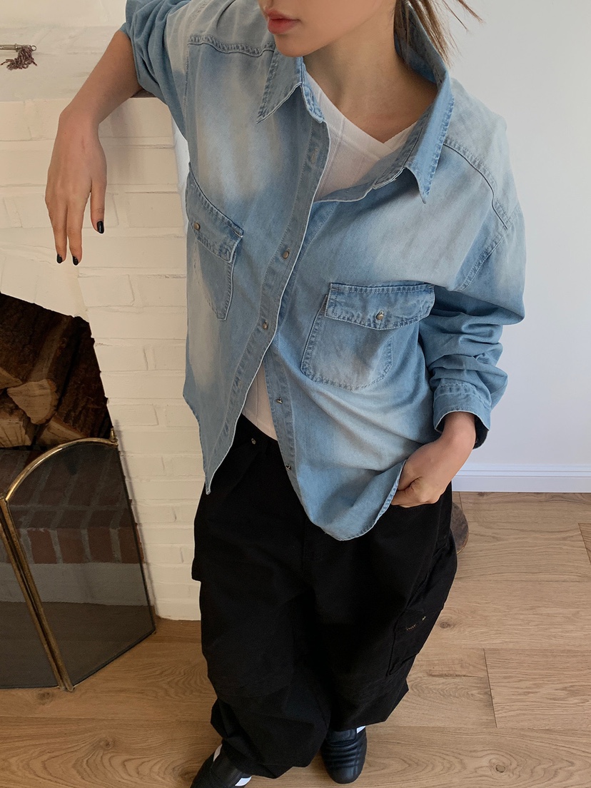 AMU東大門實拍女士新款時尚推薦真品職業人氣休閑襯衫蕾絲衫CLOSER襯衫/蕾絲衫