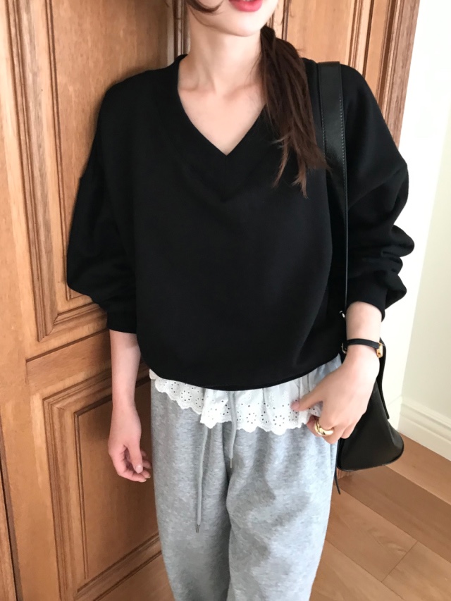AMU韓國直郵女裝新品熱賣真品25春夏時尚推薦職業人氣休閑衛衣CLOSER衛衣