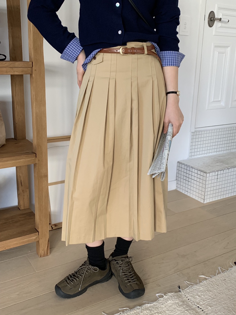 AMU東大門代購女裝新款真品25春夏時尚熱賣半身裙中短裙口袋CLOSER半身裙/中短裙