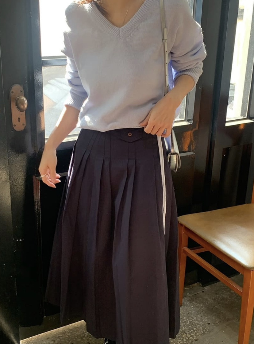 AMU東大門代購女裝新款真品25春夏時尚熱賣半身裙中短裙口袋CLOSER半身裙/中短裙