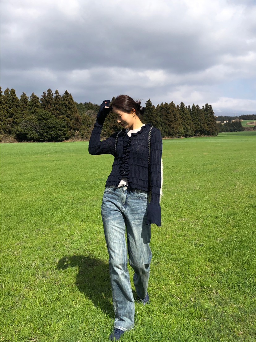 AMU韓國代購女士新款人氣推薦時尚職業休閑25春夏真品牛仔褲CLOSER牛仔褲