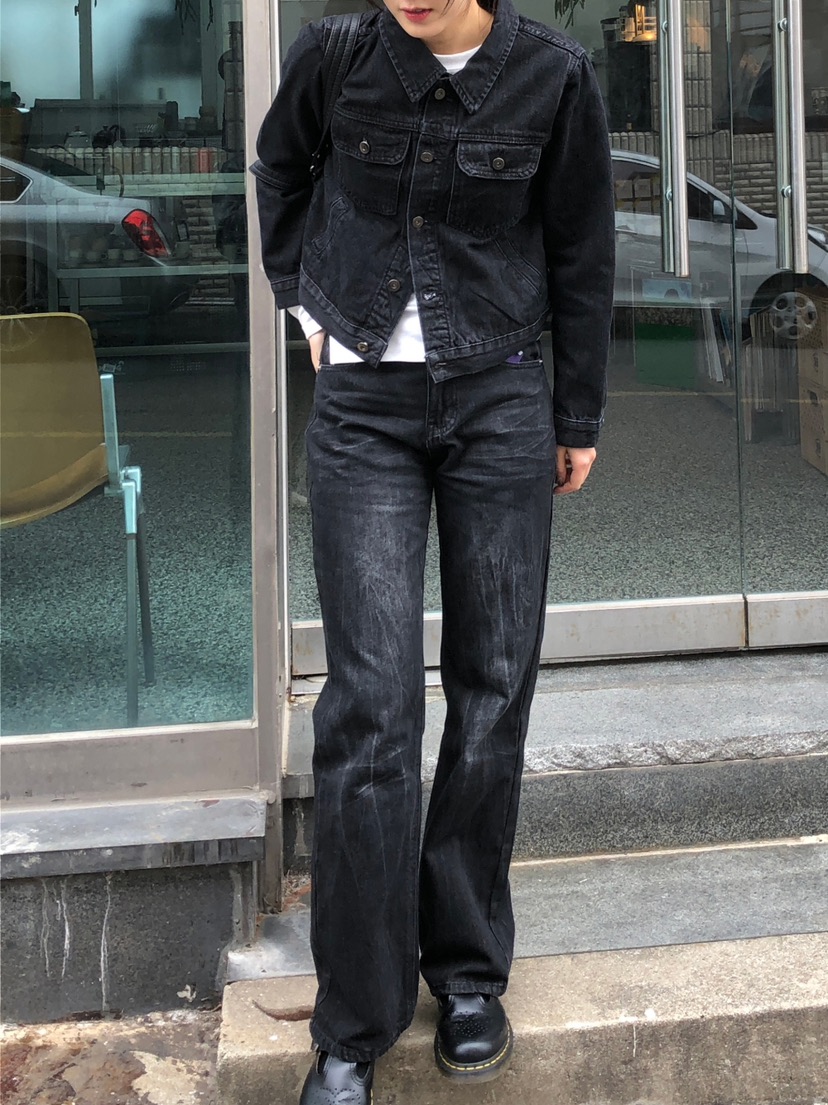 AMU韓國代購女士新款人氣推薦時尚職業休閑25春夏真品牛仔褲CLOSER牛仔褲