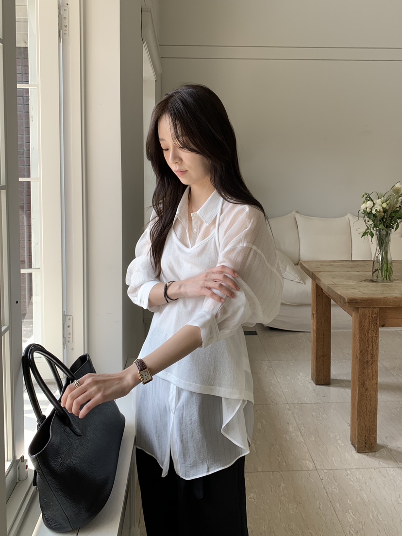 BAKING POWDER韓國直郵女士新款推薦25春夏真品襯衫蕾絲衫BAKING POWDER襯衫/蕾絲衫