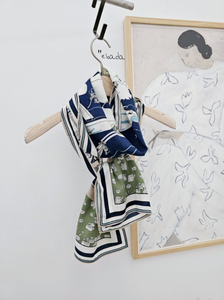 EBADA東大門實拍女裝新款推薦熱賣職業時尚真品休閑圍巾披肩EBADA圍巾/披肩