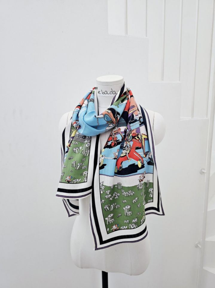 EBADA東大門實拍女裝新款推薦熱賣職業時尚真品休閑圍巾披肩EBADA圍巾/披肩圖色3