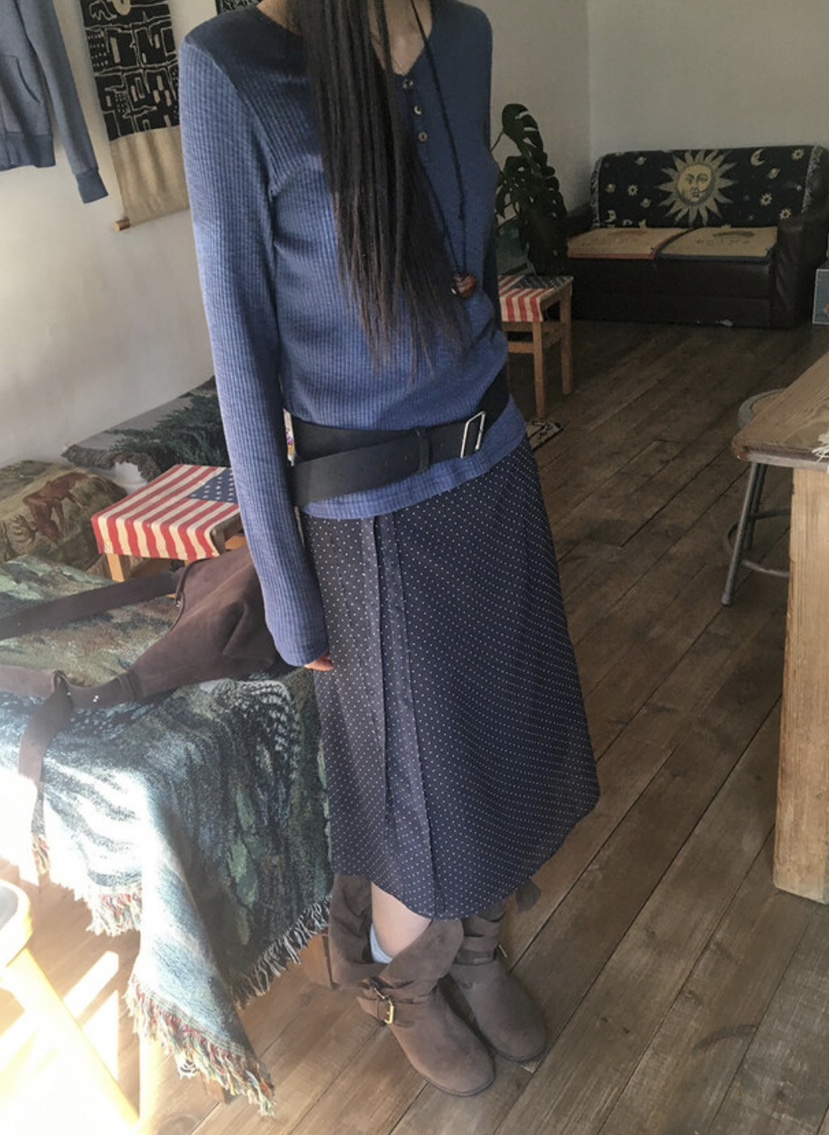 AMU韓國直郵女裝新品人氣熱賣時尚25春夏休閑職業半身裙中短裙CLOSER半身裙/中短裙