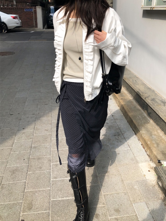 AMU韓國直郵女裝新品人氣熱賣時尚25春夏休閑職業半身裙中短裙CLOSER半身裙/中短裙