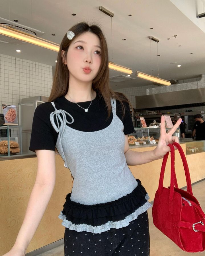 BELLINO293東大門代購女士新品職業時尚熱賣推薦人氣25春夏T恤BOBBIE DOLLT恤