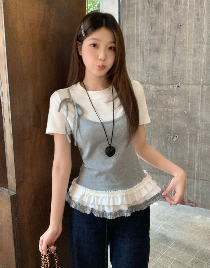 BELLINO293東大門代購女士新品職業時尚熱賣推薦人氣25春夏T恤BOBBIE DOLLT恤圖色3