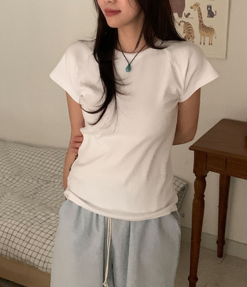 AMU韓國代購女士新款時尚推薦休閑25春夏真品熱賣人氣職業T恤CLOSERT恤