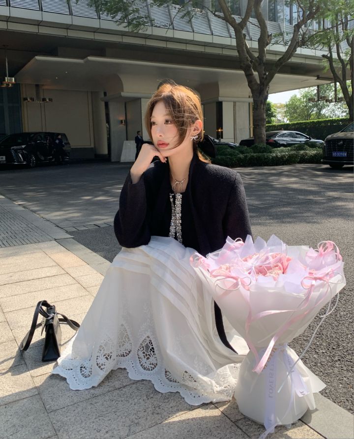 BELLINO293東大門實拍女裝新款推薦時尚職業25春夏休閑長裙BOBBIE DOLL長裙