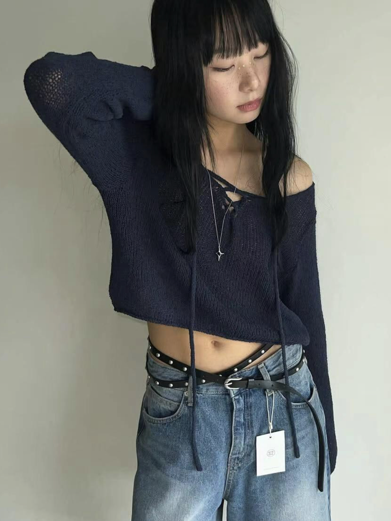 s.2.0東大門實拍女裝新品人氣休閑時尚職業真品熱賣針織衫s.2.0針織衫圖色2