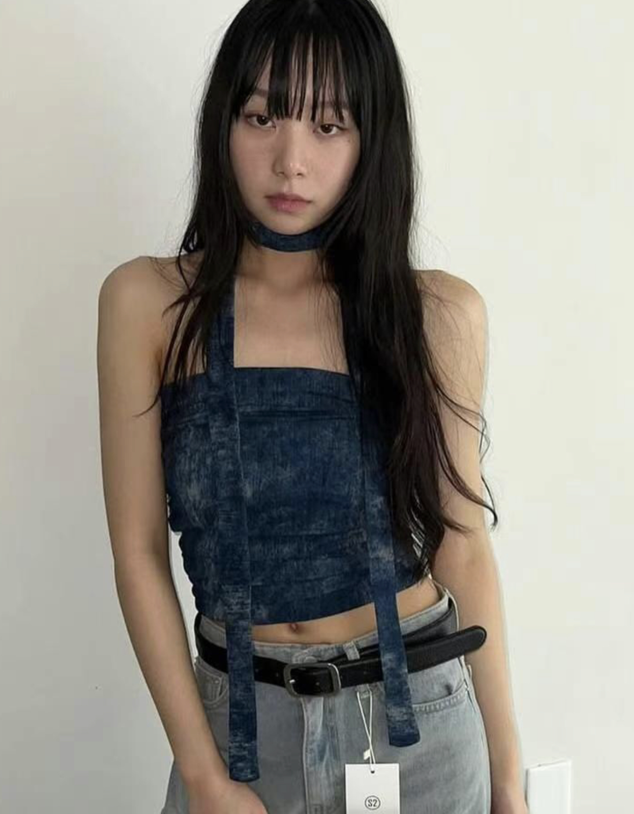 s.2.0東大門直郵女士新款25春夏人氣休閑時尚吊帶背心含脖帶s.2.0吊帶/背心