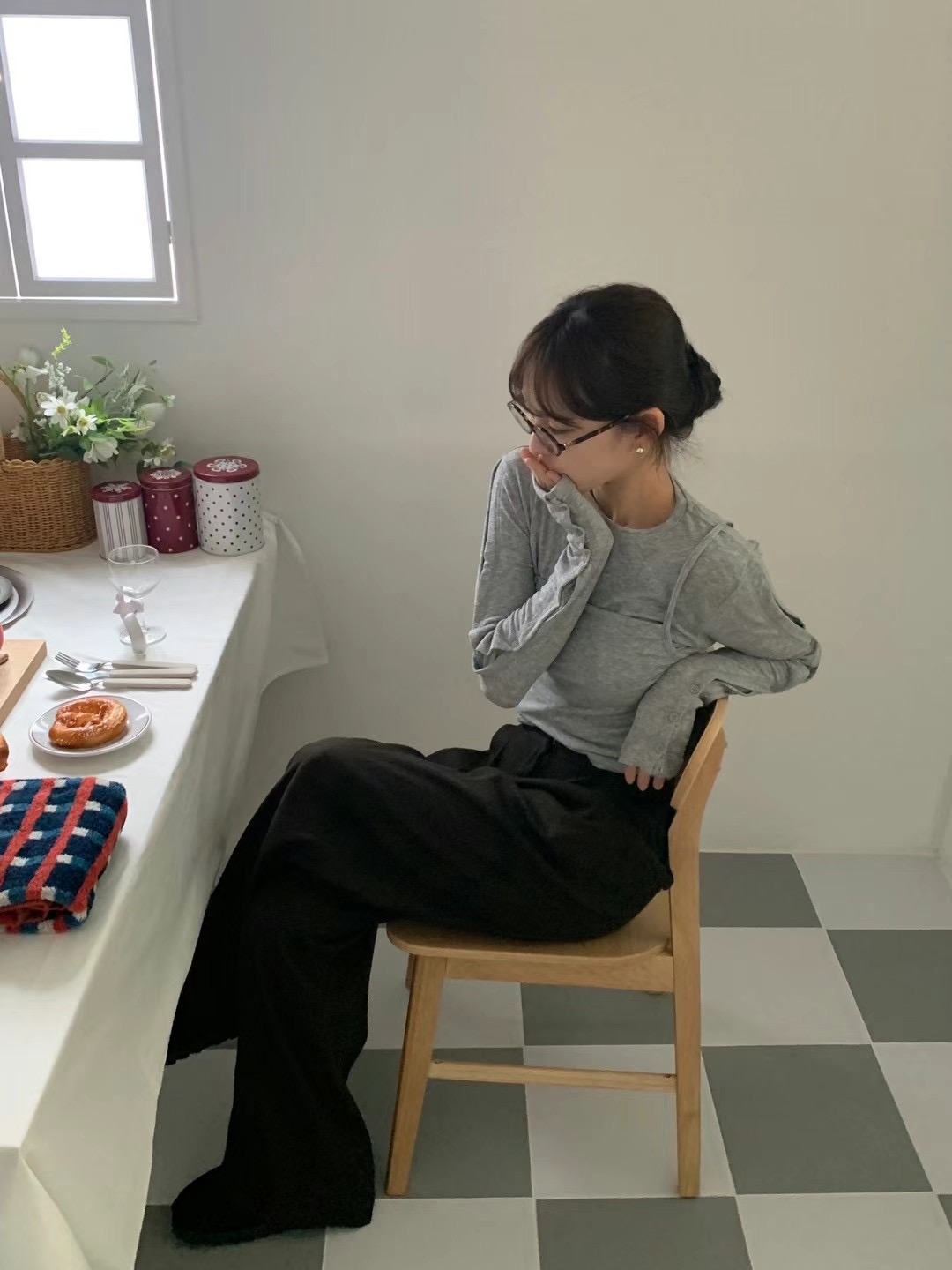 AMU韓國代購女士新款真品25春夏休閑人氣職業熱賣推薦時尚套裝CLOSER套裝