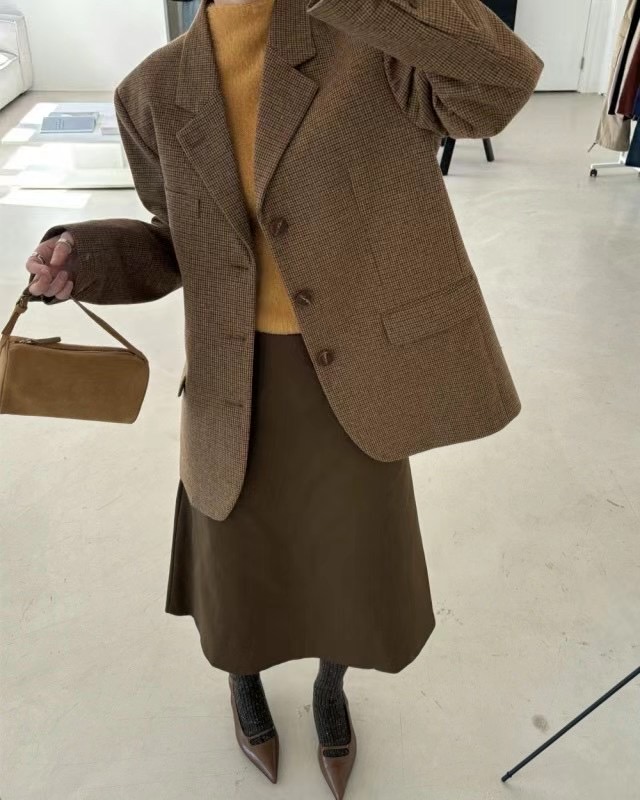 AMU韓國直郵女裝新款25春夏熱賣職業時尚真品人氣半身裙中短裙CLOSER半身裙/中短裙