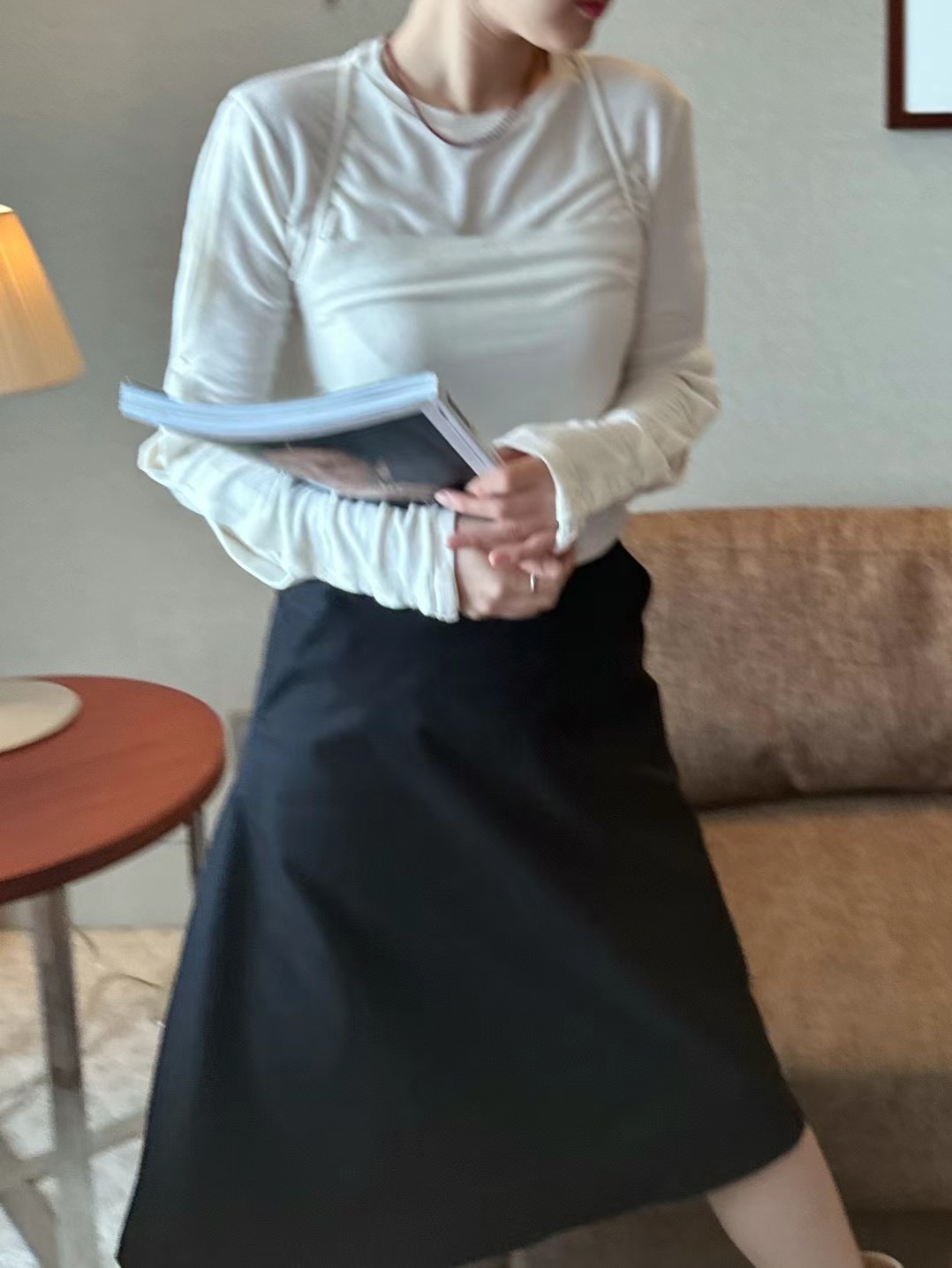 AMU韓國直郵女裝新款25春夏熱賣職業時尚真品人氣半身裙中短裙CLOSER半身裙/中短裙