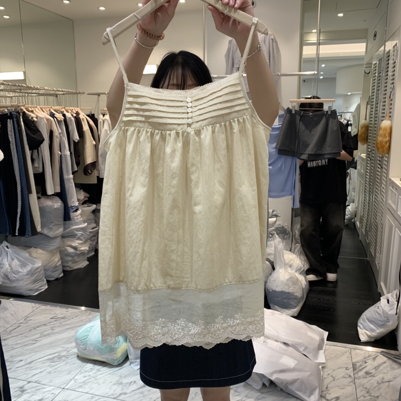 FRILL東大門實拍女裝新款熱賣25春夏推薦職業真品休閑吊帶背心FRILL吊帶/背心圖色2
