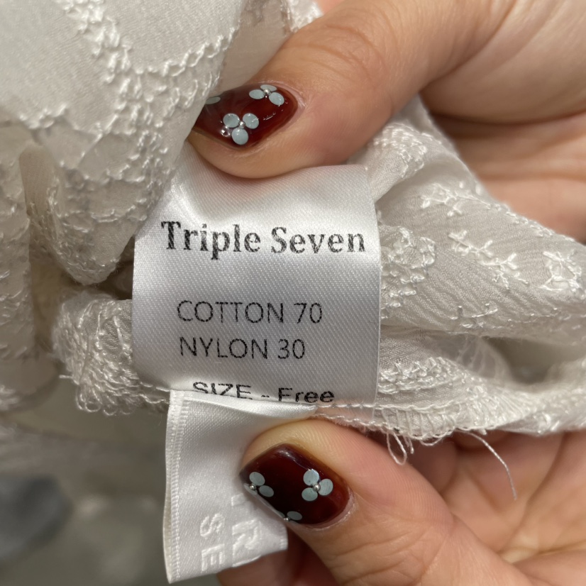 TRIPLE SEVEN韓國直郵女裝新品熱賣休閑時尚25春夏襯衫蕾絲衫TRIPLE SEVEN襯衫/蕾絲衫