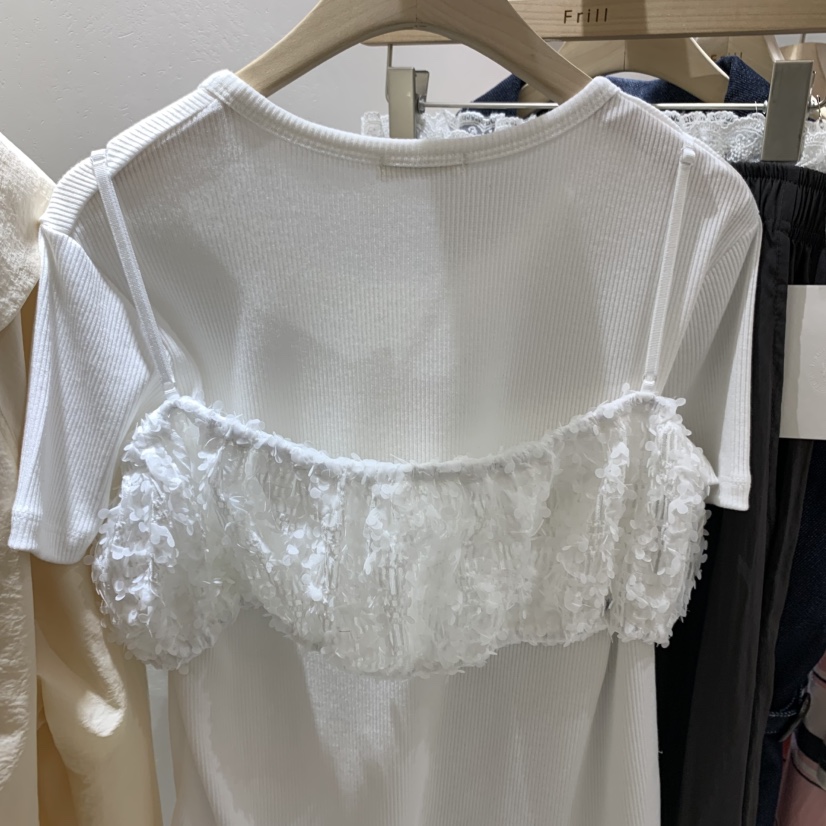FRILL東大門實拍女裝新品職業時尚休閑熱賣推薦25春夏吊帶背心FRILL吊帶/背心