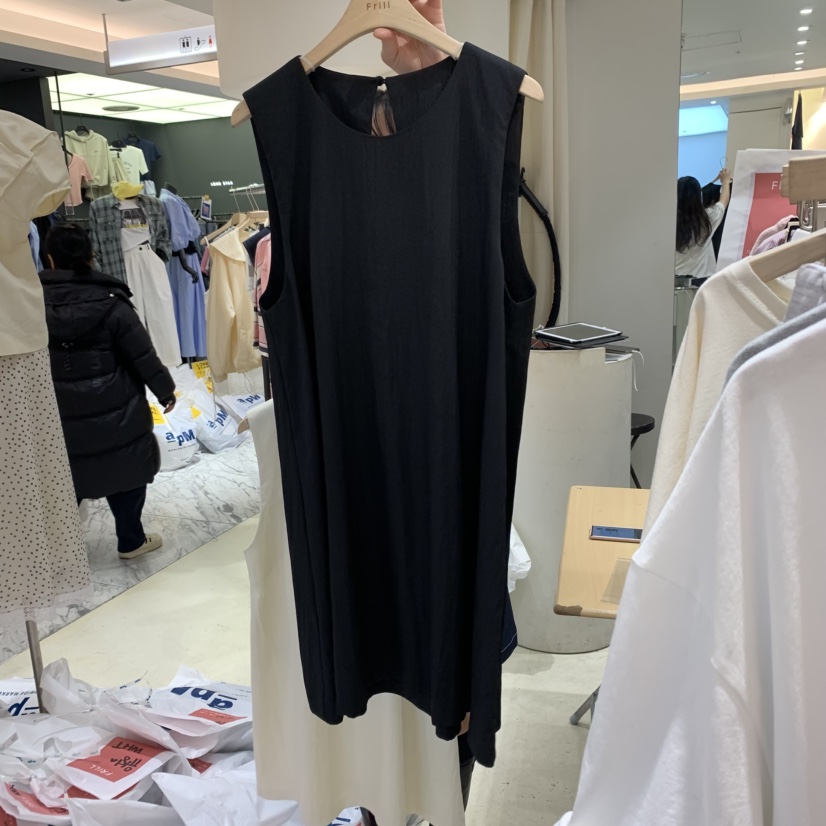 FRILL韓國直郵㊣東大門實拍女裝新品休閑熱賣時尚職業連衣裙FRILL連衣裙圖色2