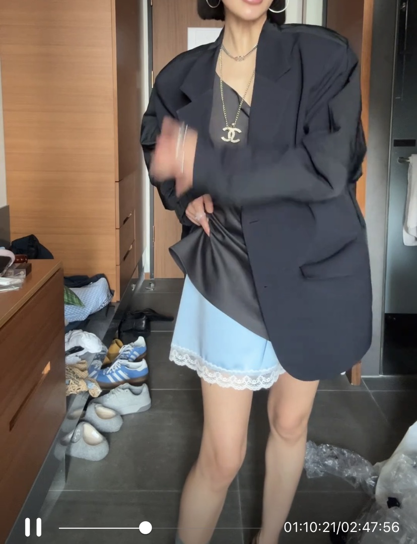 X-MOOD直郵韓國代購㊣女裝新款推薦25春夏人氣時尚休閑短裙X-MOOD短裙